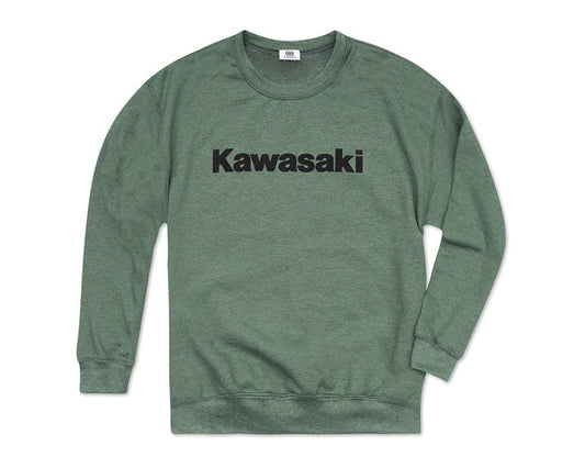 Kawasaki Logo Crewneck Sweatshirt Green 