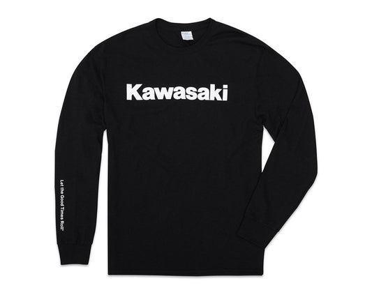 Kawasaki Logo Long Sleeve Shirt Black 