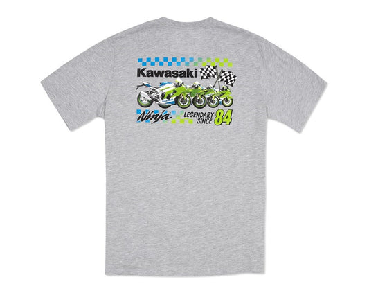 Kawasaki Ninja Legendary Since 1984 T-Shirt Grey 
