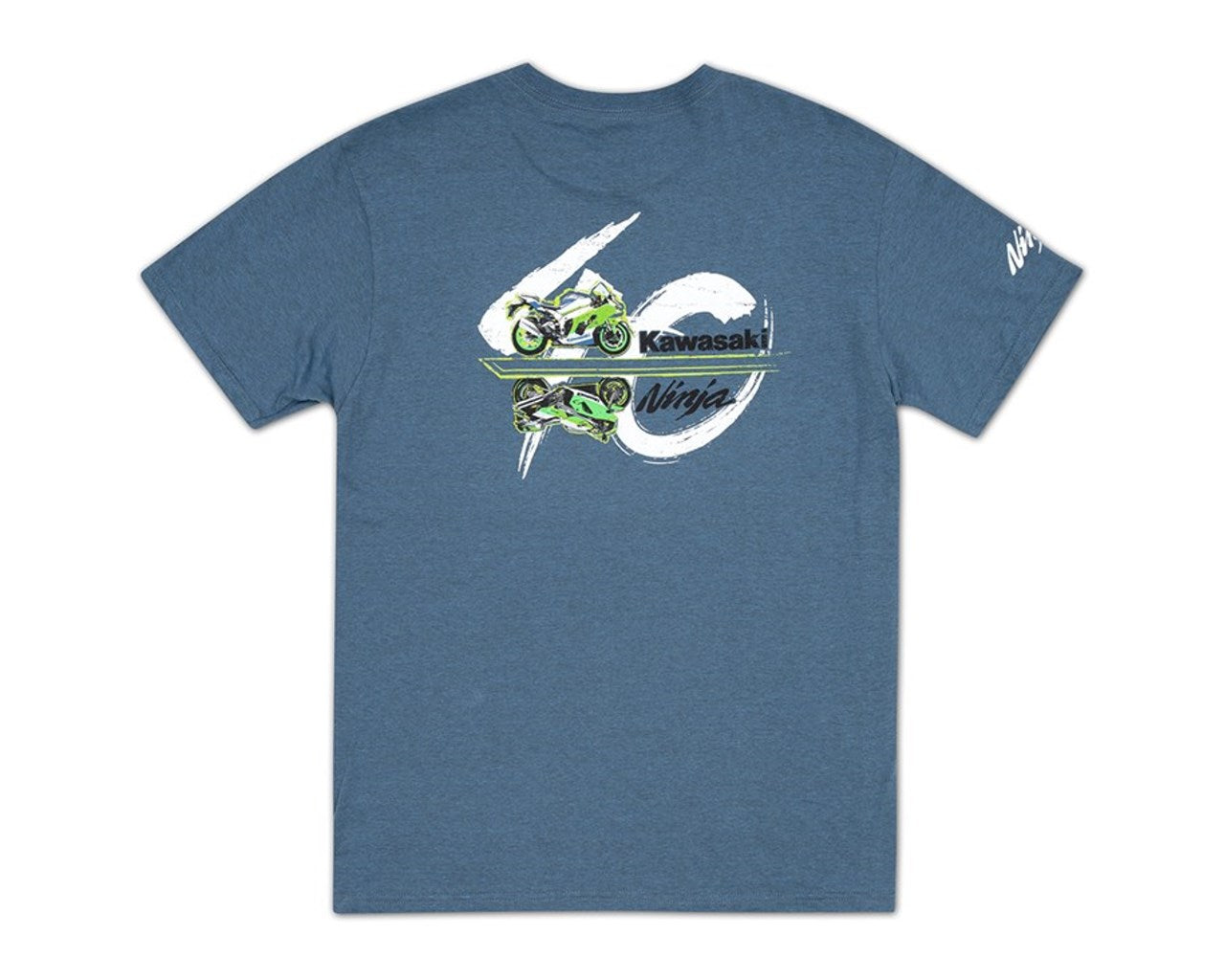 Kawasaki Ninja 40 Years T-Shirt Blue 