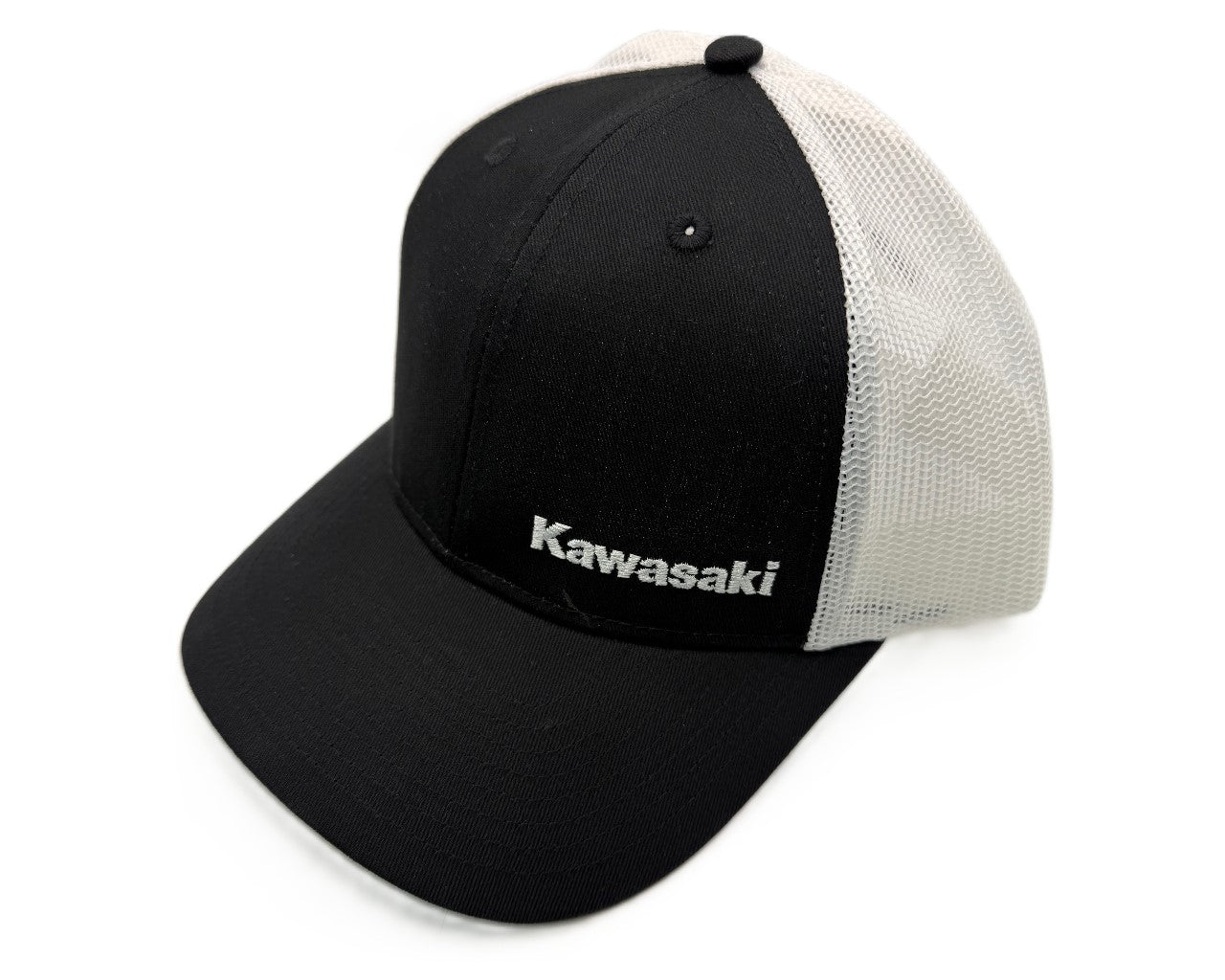 Kawasaki Truetimber Panda Baseball Cap Solid Black/White VER 2 K004-4129-BKNS-2