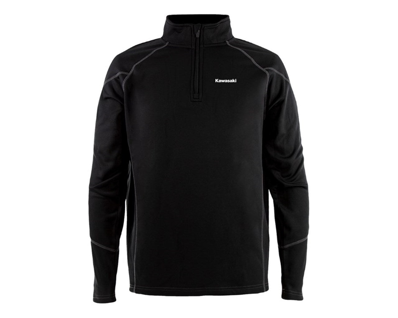 Kawasaki Quarter Zip Pullover Fleece Black 