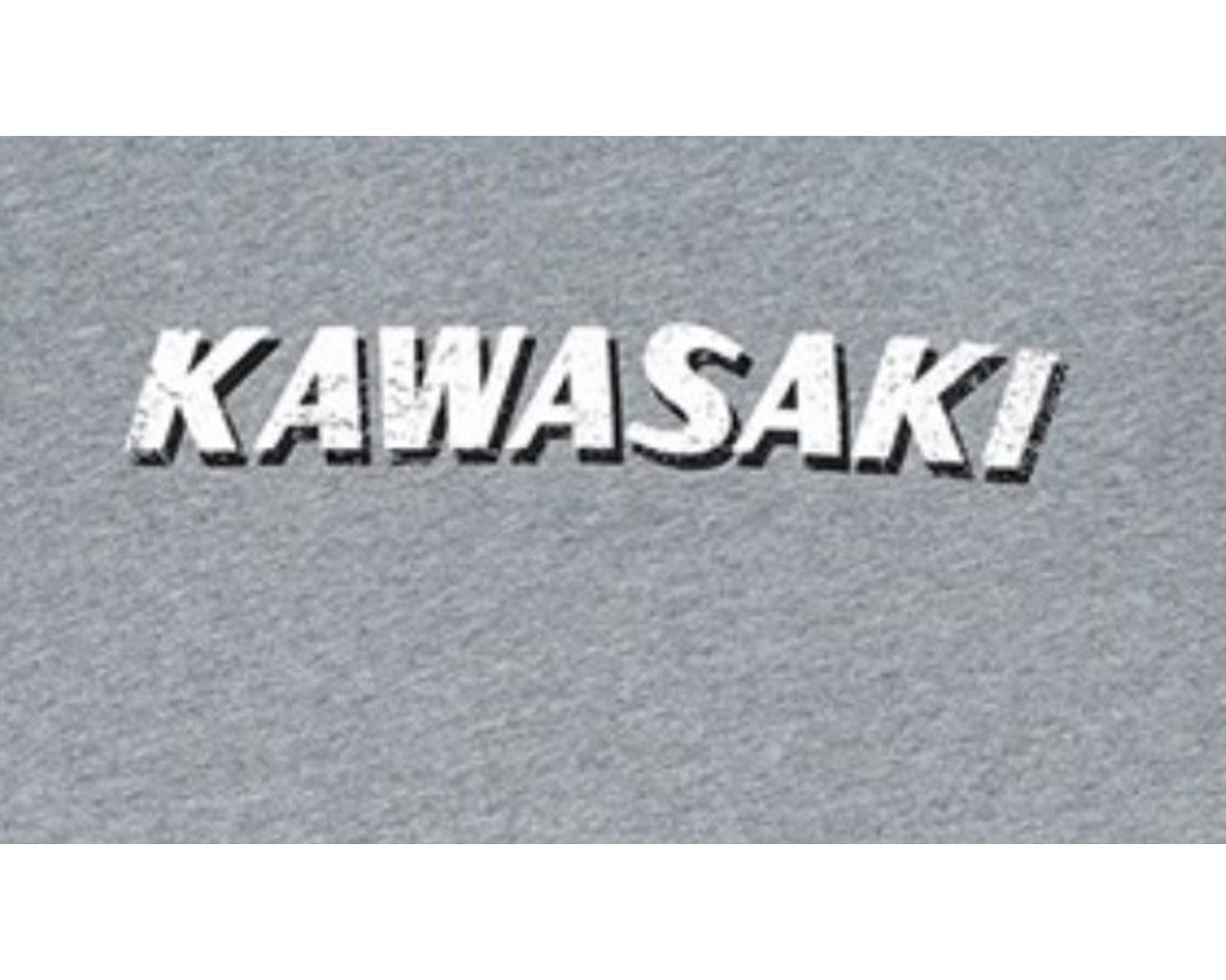 Kawasaki Old School Logo T-Shirt Grey 