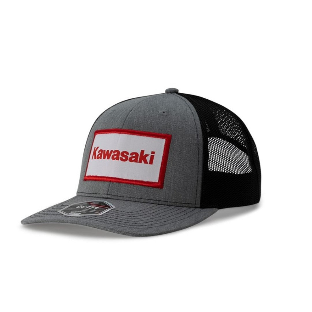 Kawasaki Heathered Baseball Cap Hat Gray  K005-4145-GYNS