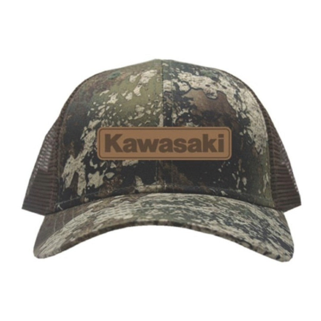 Kawasaki Strata Patch Camo Baseball Cap Hat  K005-4151-BRNS