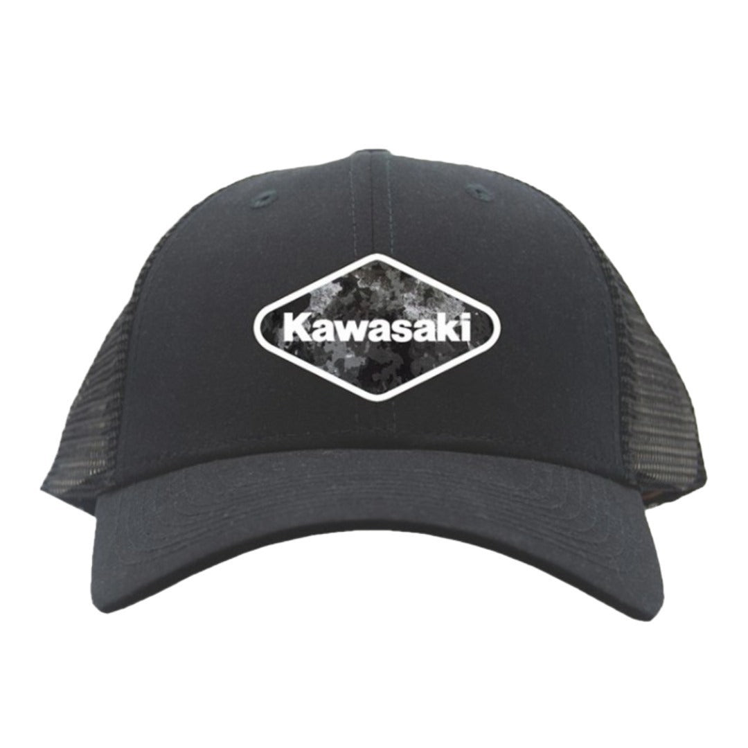 Kawasaki Midnight Diamond Baseball Cap Hat  K005-4154-BKNS