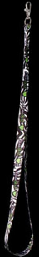 Kawasaki Kawi Girl Polyester Lanyard Black