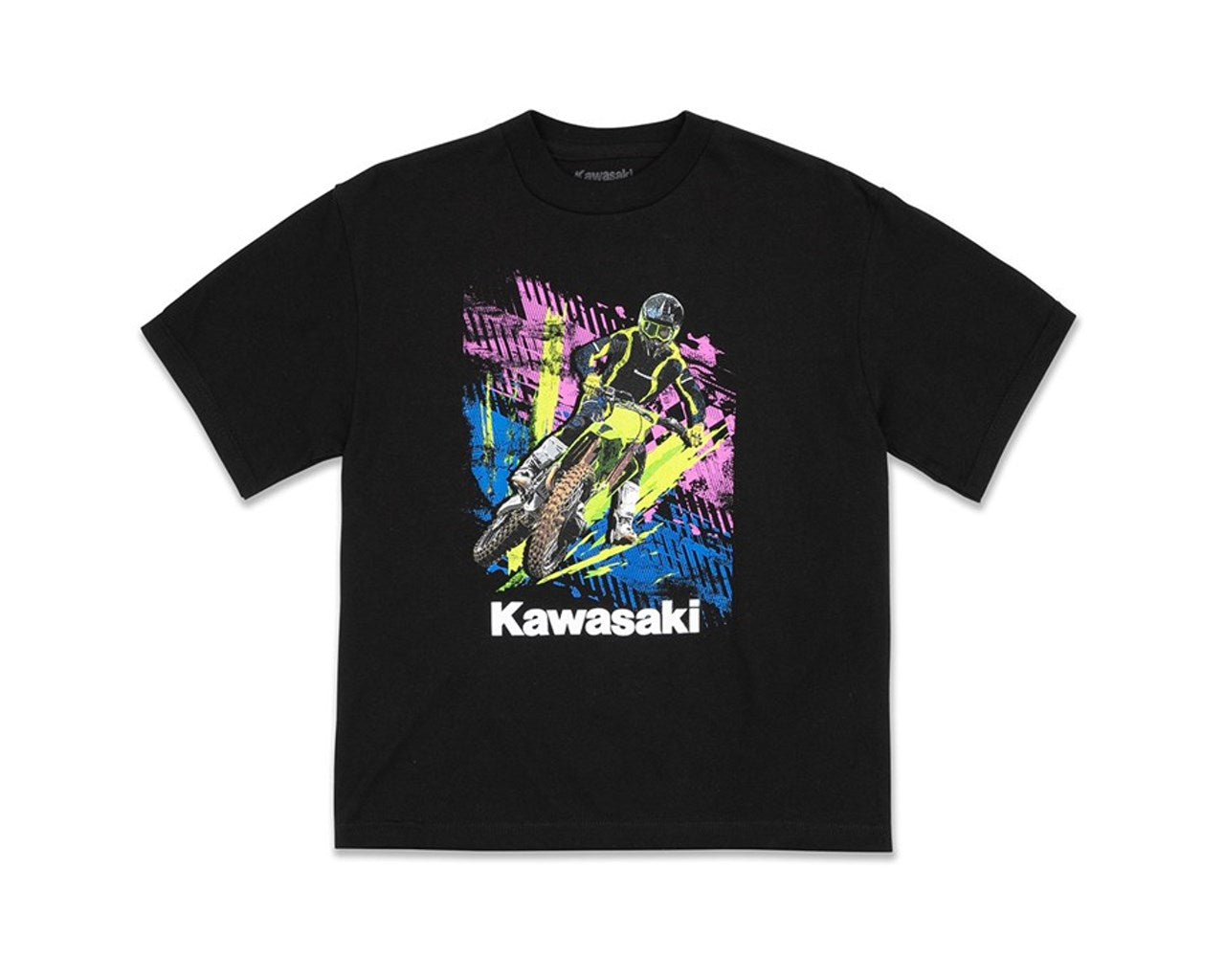 Kawasaki Youth Brite Supercross T-Shirt Black 