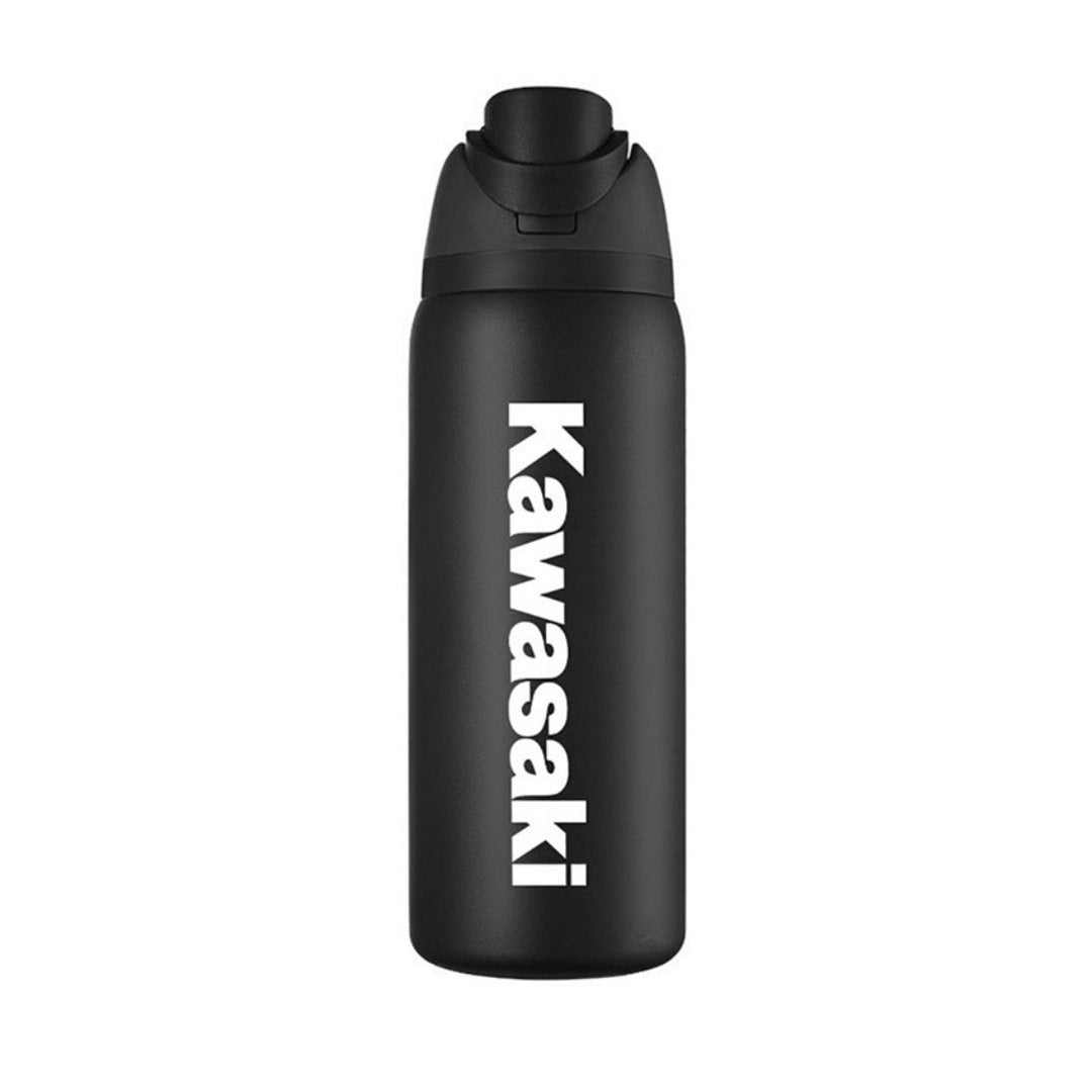 Kawasaki 32oz Freesip Insulated Stainless Steel Tumbler Black  K065-9060-BKNS