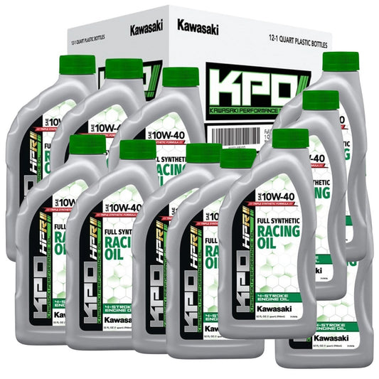 Kawasaki KPO Full Synthetic 4-Stroke Oil 10W40 12 Quart Case Kit K61021-50R-01Q