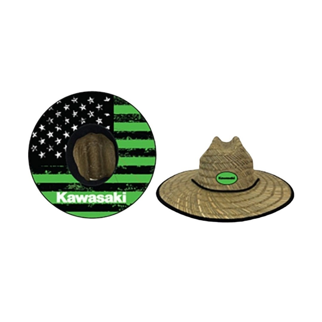 Kawasaki Flag Straw Hat Team Green  KFG5-4148-GNNS