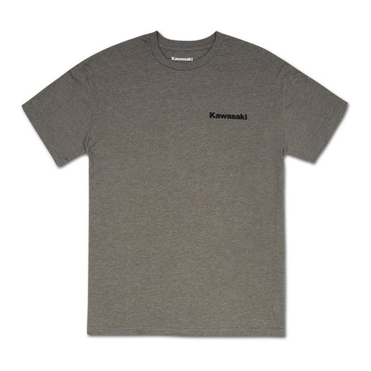 Kawasaki Retro Helmet Graphic T-Shirt Green 