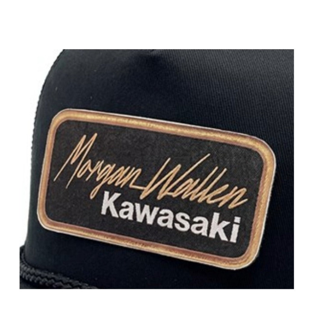 Kawasaki Morgan Wallen Limited Edition Licensed Snapback Trucker Hat KMD6-4161-BKNS