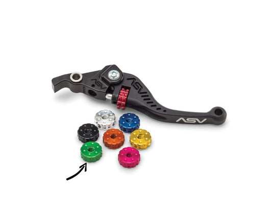 ASV Inventions Lever Thumb Adjust Wheel Set of 2 Green WSR01-GR