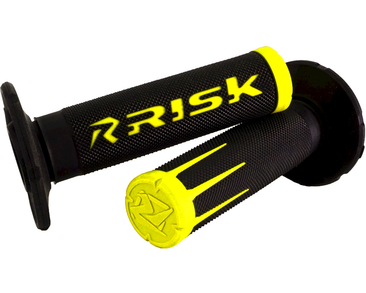 Risk Racing Fusion 2.0 Motorcycle 7/8" MX Grip Kit with Adhesive Suzuki Yellow