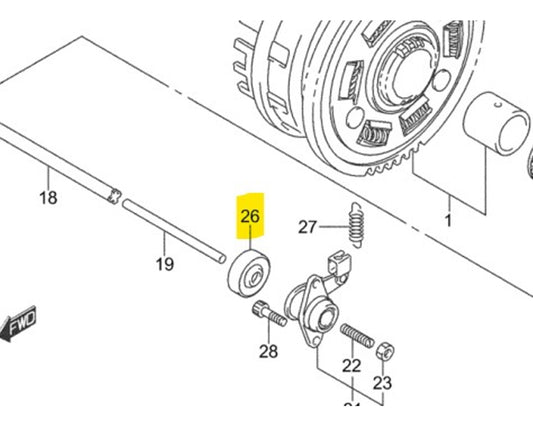 Suzuki OEM Clutch Push Rod Seal GSX-R750 1000 600 GS500 09285-06011