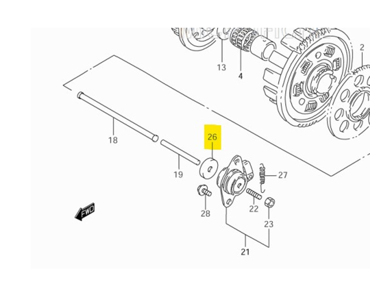 Suzuki OEM Clutch Push Rod Seal GSX1100 600 750 DL650 SV650 TL1000 092 ...