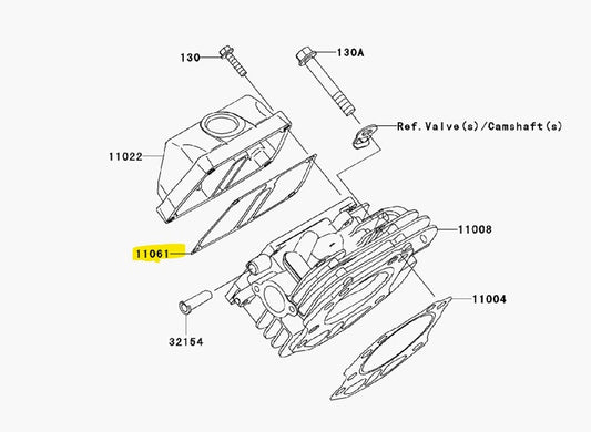 Kawasaki Case Rocker Cover Gasket 11061-1325 11061-7041