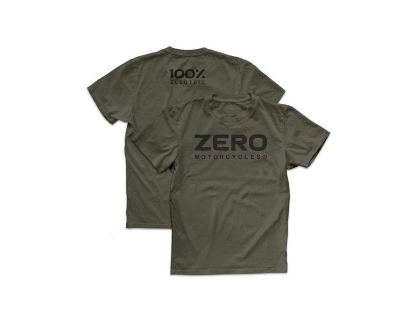 Zero Motorcycles Logo Tee Shirt - Olive Heather 