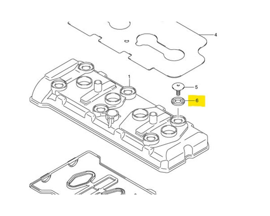 Suzuki OEM Valve Cober Bolt O-Ring Seal Muti-Fit DR GSXR SV VL 11191-27E00