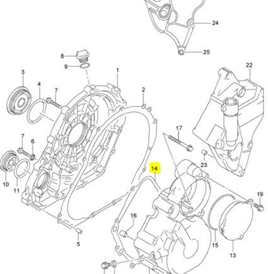 Suzuki OEM Replacement Stator Generator Cover Gasket 11483-01H00 GSXR