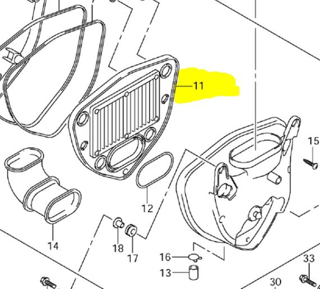 Suzuki OEM Air Filter VL800 Intruder Boulevard C50 09-14 13780-39G20