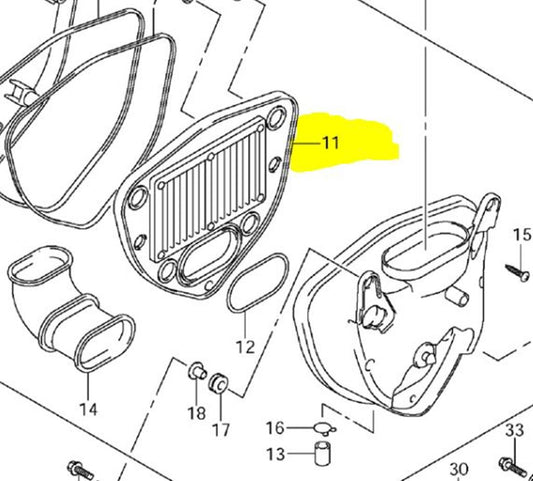 Suzuki OEM Air Filter VL800 Intruder Boulevard C50 09-14 13780-39G20