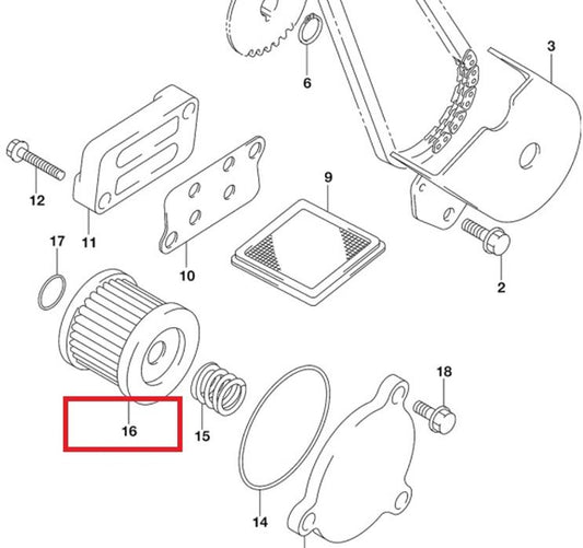 Suzuki OEM Factory Oil Filter UH200 Burgman 200 Scooter