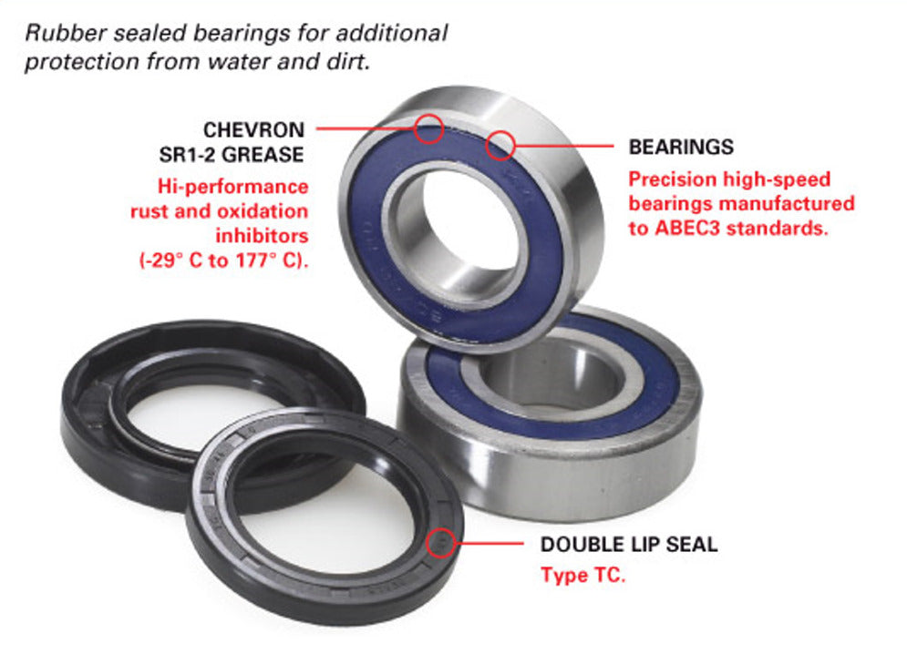 WPS Front Wheel Bearing and Seal Kit  KLR650 KLR250 All years 22-51195