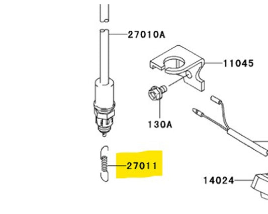 Kawasaki OEM Rear Brake Switch Mult-Fit Ninja ZX6 Concours ZX14 27016-1479