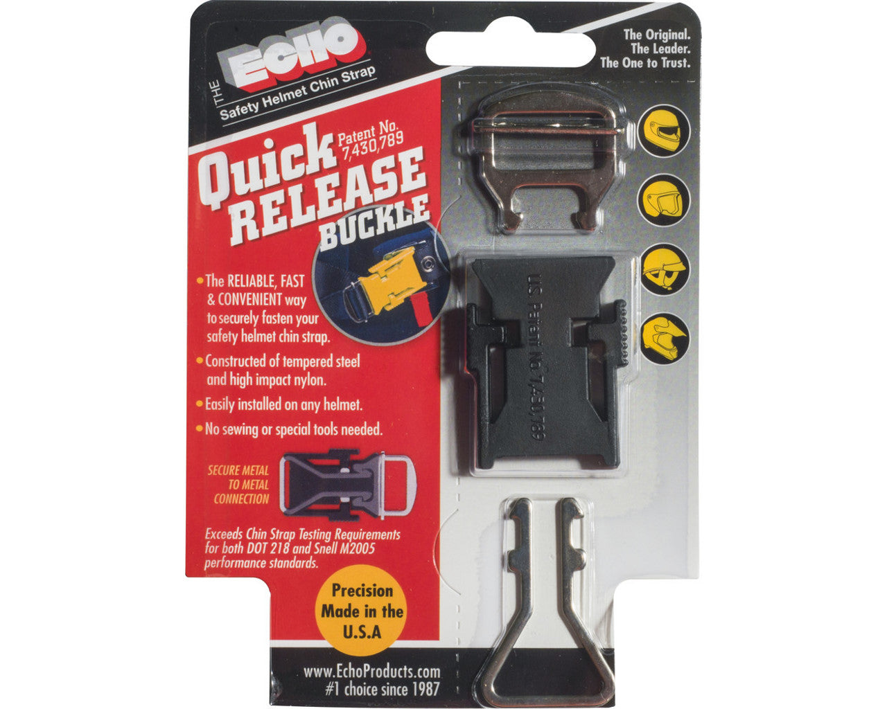 Echo Helmet Strap Quick Release Black 27-1084