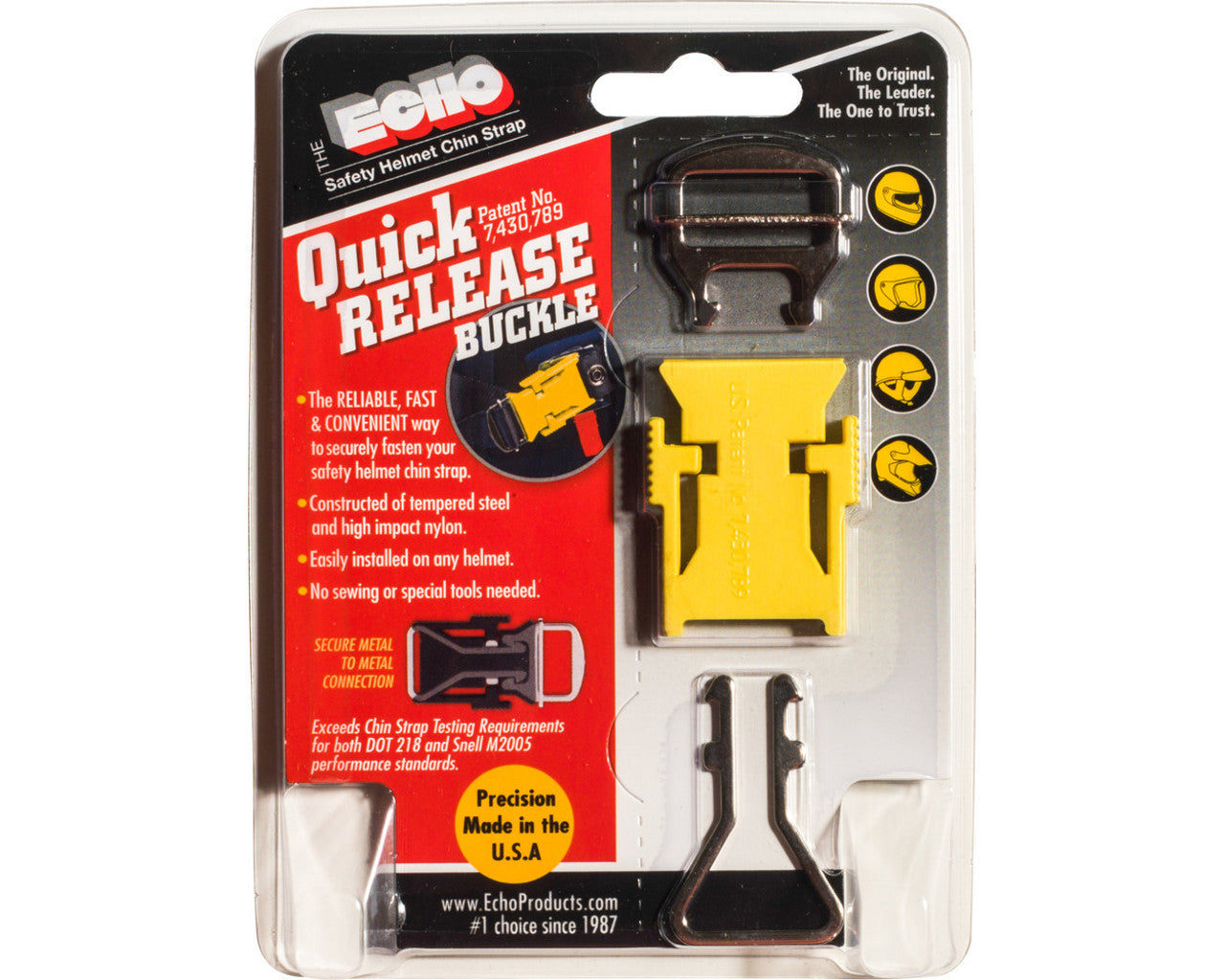 Echo Helmet Strap Quick Release Yellow 27-1084Y