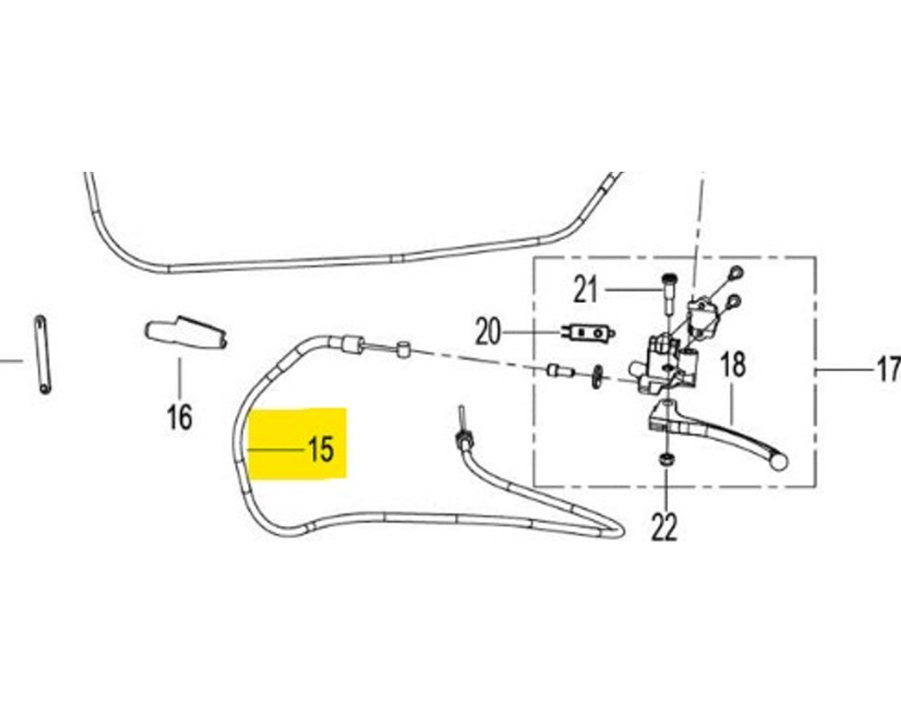 Benelli OEM Clutch Cable TNT135 2020+ 40400V020000