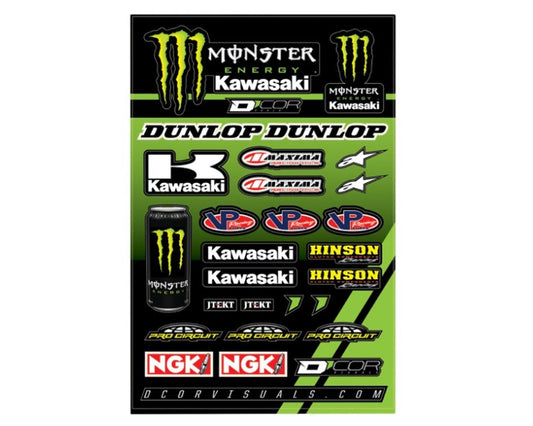 Kawasaki Monster Energy Team Decal Sheet VP Racing Maxima Alinestars 4320-2227