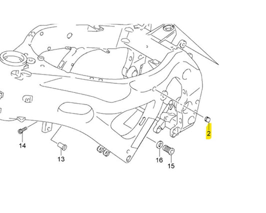 Suzuki OEM Rubber Frame Plug for Air Filter Cover GSXR GSX 43585-01H01 43585-01H00