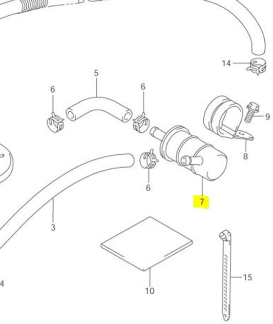 Suzuki OEM Replacement Fuel Filter VL1500 Intruder 98-04 44330-10F00