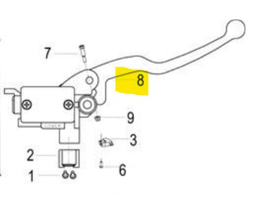 Benelli OEM Front Brake Lever TNT135 2020+ 45022J020021