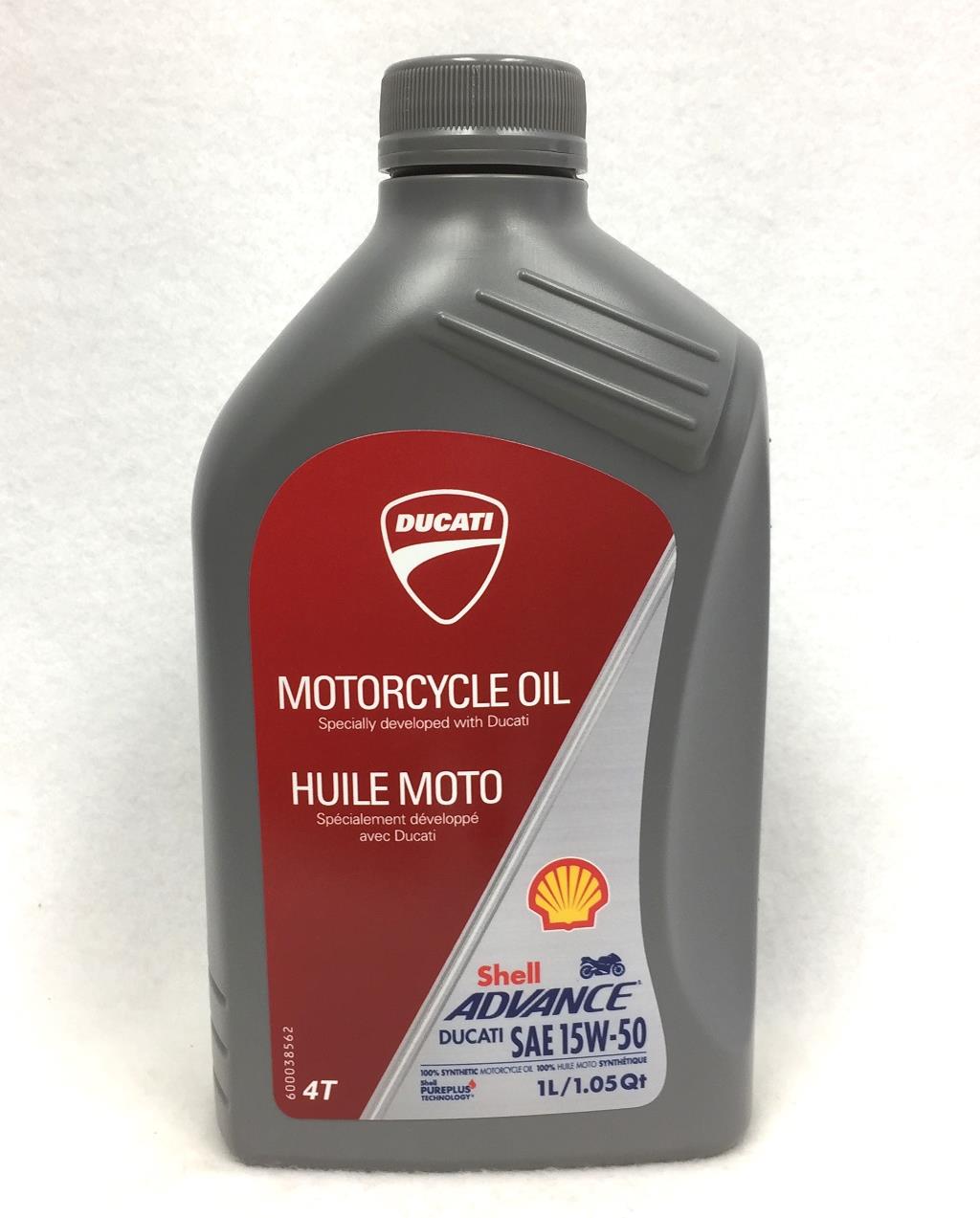 Ducati Shell Advance 15w-50 Factory Motorcycle Engine Oil Liter 550047581