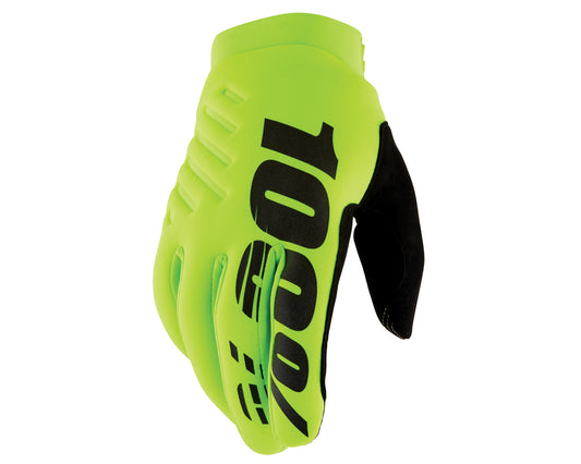 100% Brisker Off Road MX Men's Gloves Green Black 