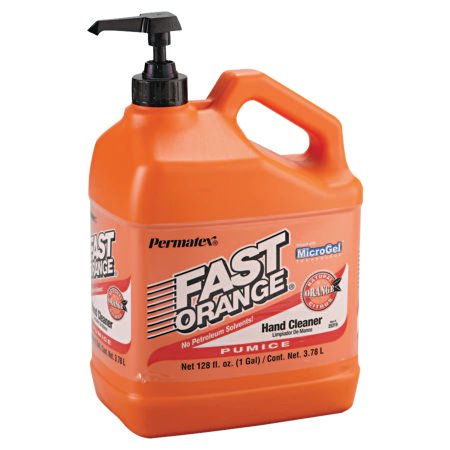 PERMATEX Orange Shop Hand Cleaner With Pump 1 Gallon