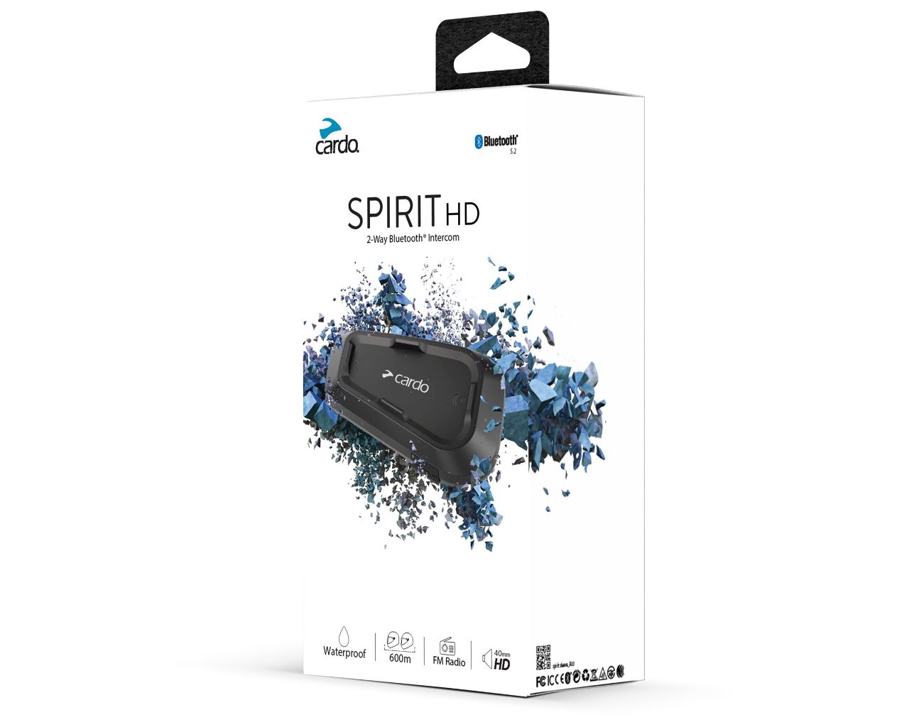 Cardo Spirit HD Headset Bluetooth 5.2 Single SPRT0002 71-5036