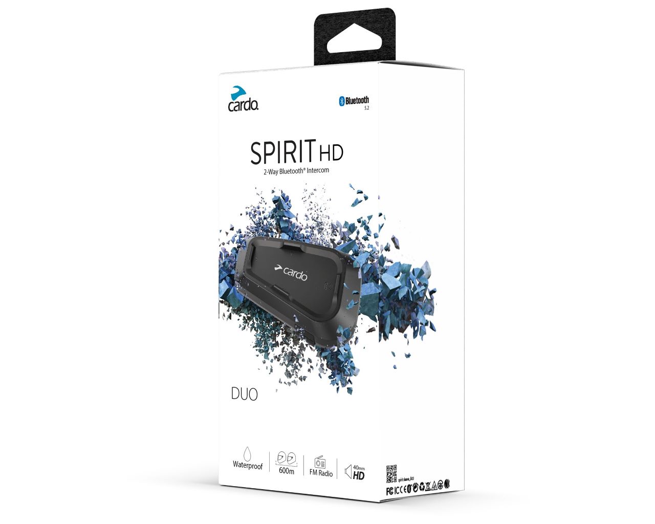 Cardo Spirit HD Headset Bluetooth 5.2 Dual SPRT0102 71-5037