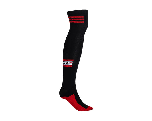 Noru RIDING SOCKS LONG BLK/RED - One Size Adult