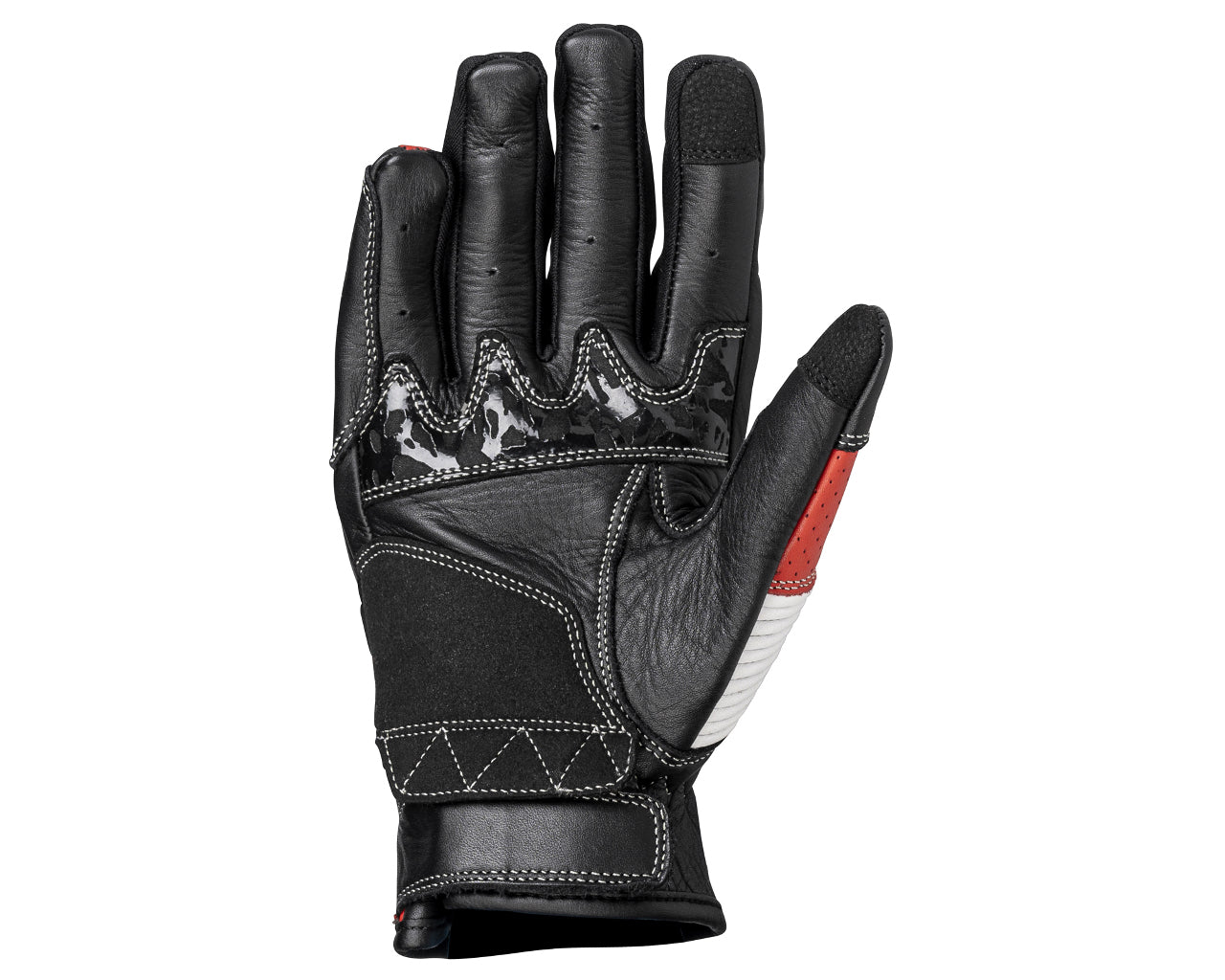 Noru Tekko Street Motorcycle Leather Glove Black 