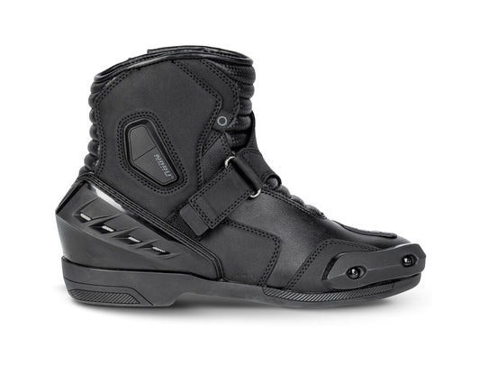 Noru IZU Leather Street Riding Boots Black 