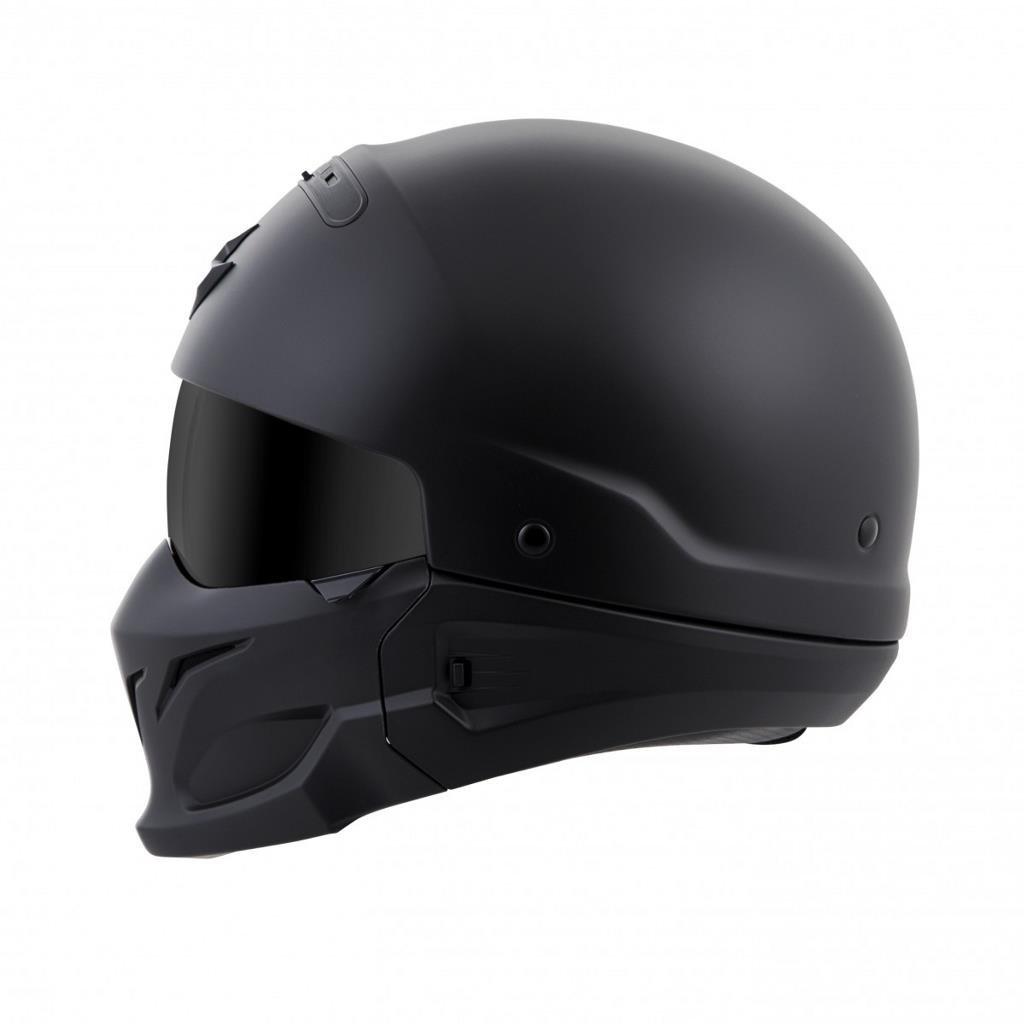 Scorpion 3-in-1 Covert Motorcycle Helmet Matte Black 
