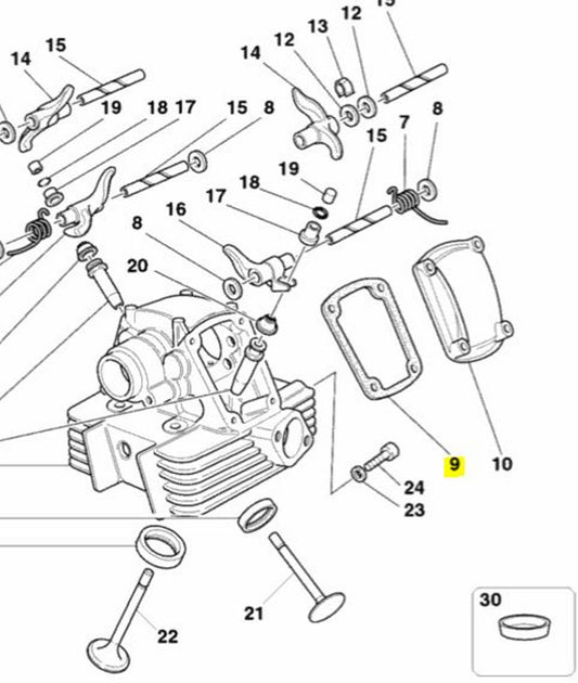 Ducati OEM Replacement Valve Cover Gasket Monster MTS ST SC SBK SS 78810322A