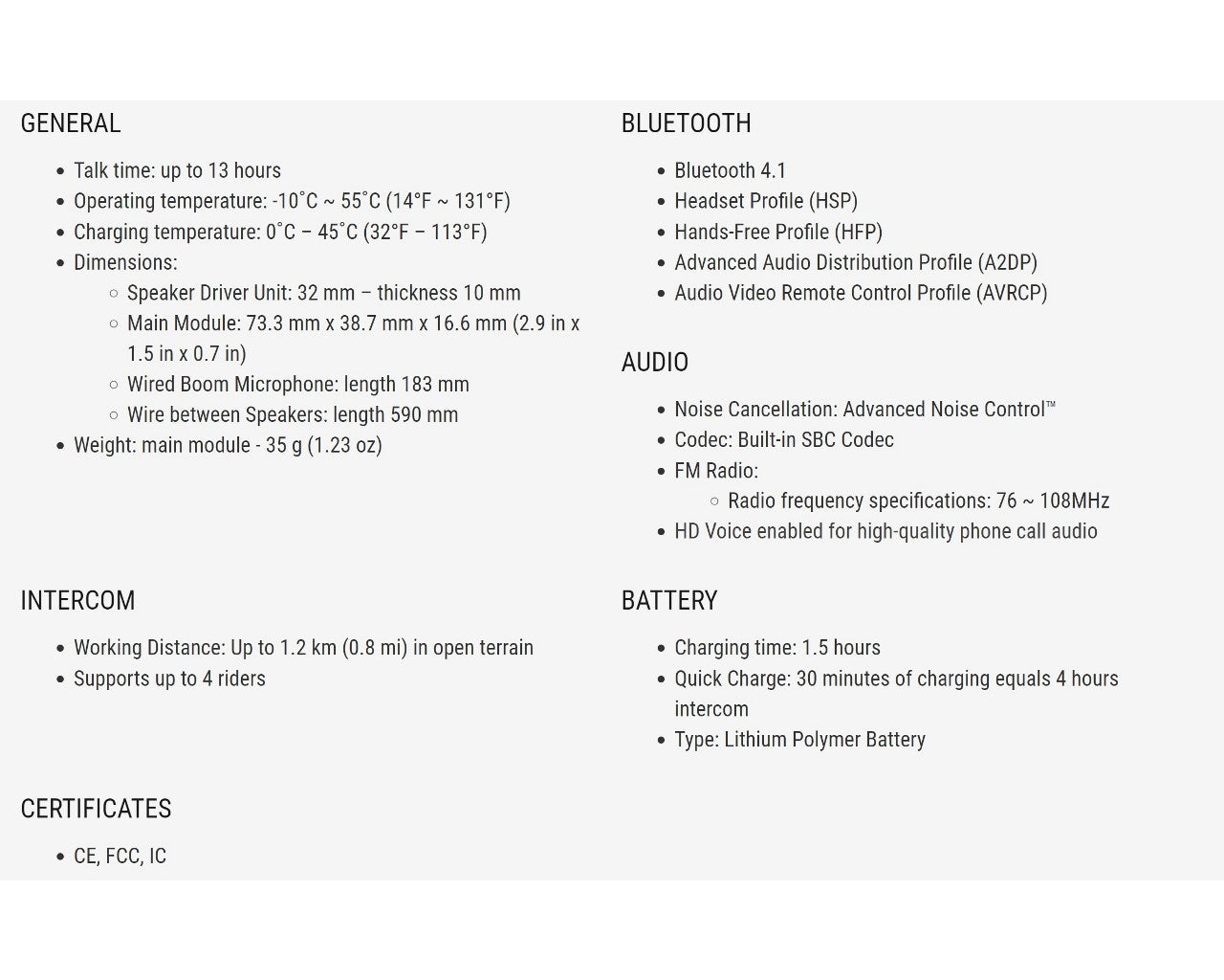 Sena discount communicator comparison