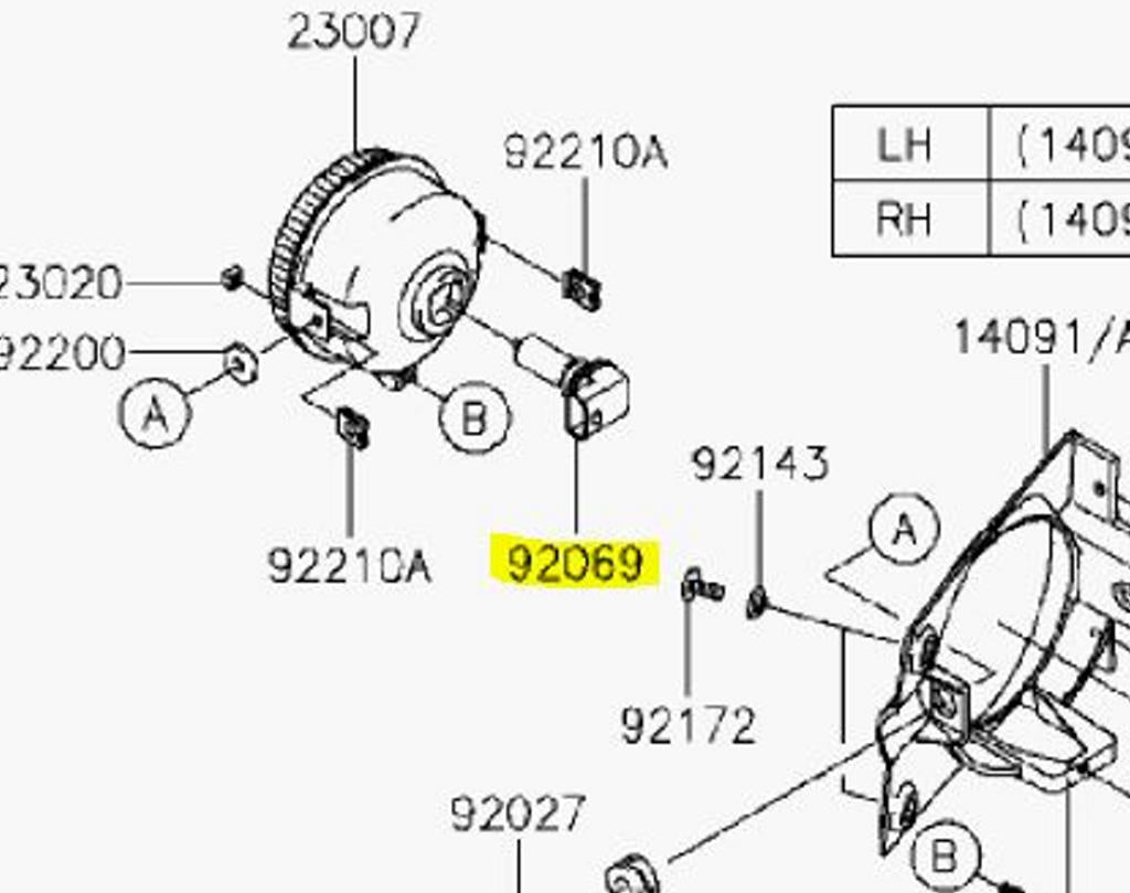 Kawasaki OEM Headlight Replacement Bulb Mule 4010 Teryx 09-15 92069-0019