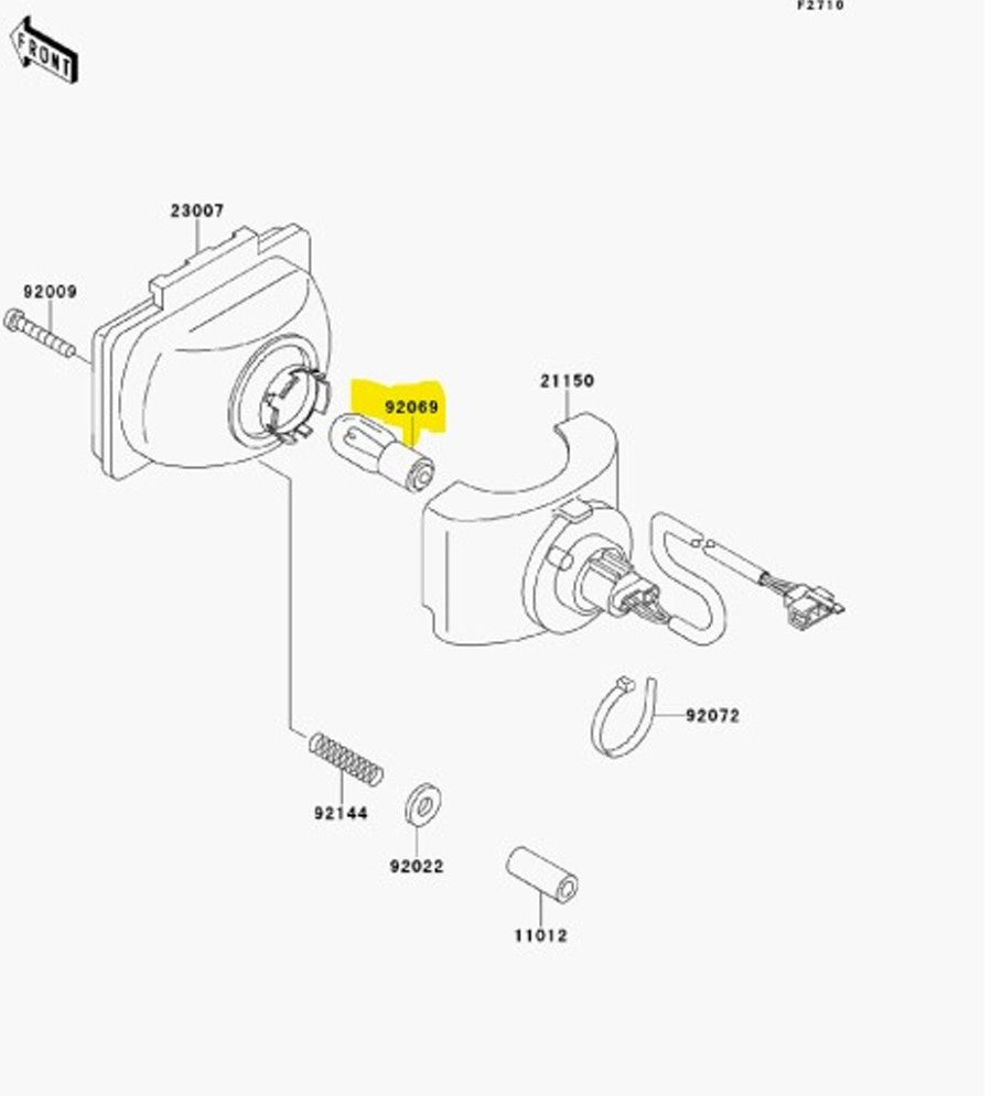 Kawasaki ATV / Mule / KLX  / KDX 12 Volt Bulb 92069-1080